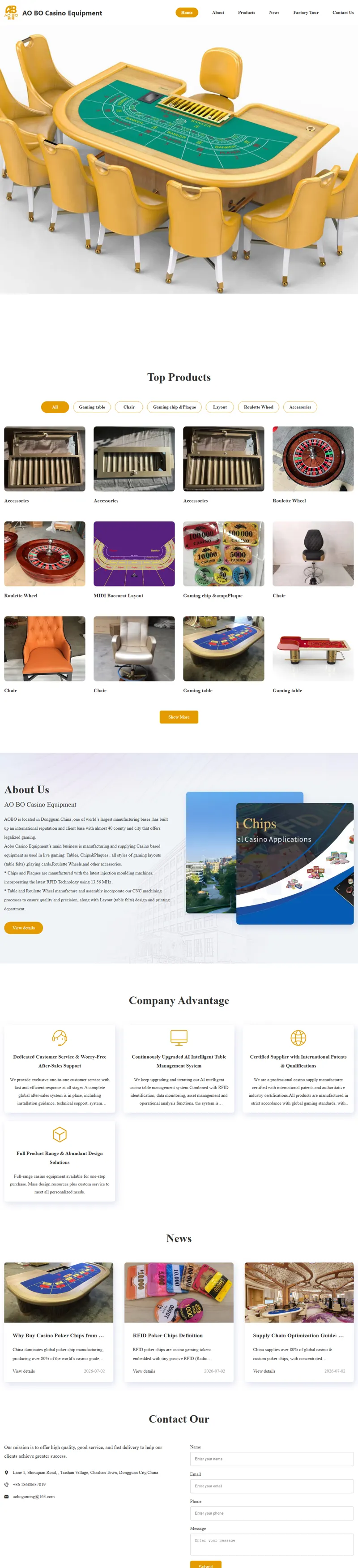 AO BO Casino Equipment-AO BO Casino Equipment 網頁長截圖