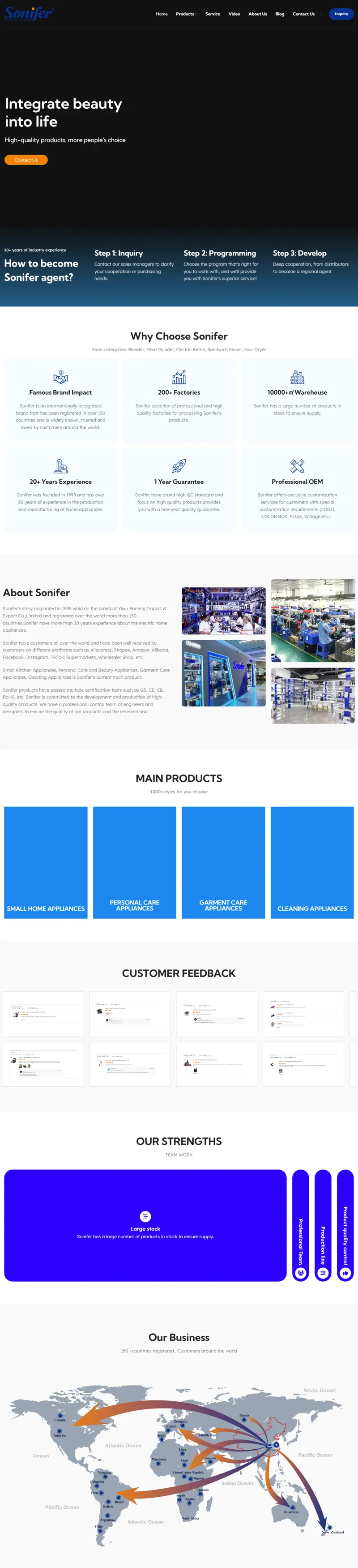 Sonifer Official – Yiwu Boneng Import& Export Co., Ltd. 網頁長截圖