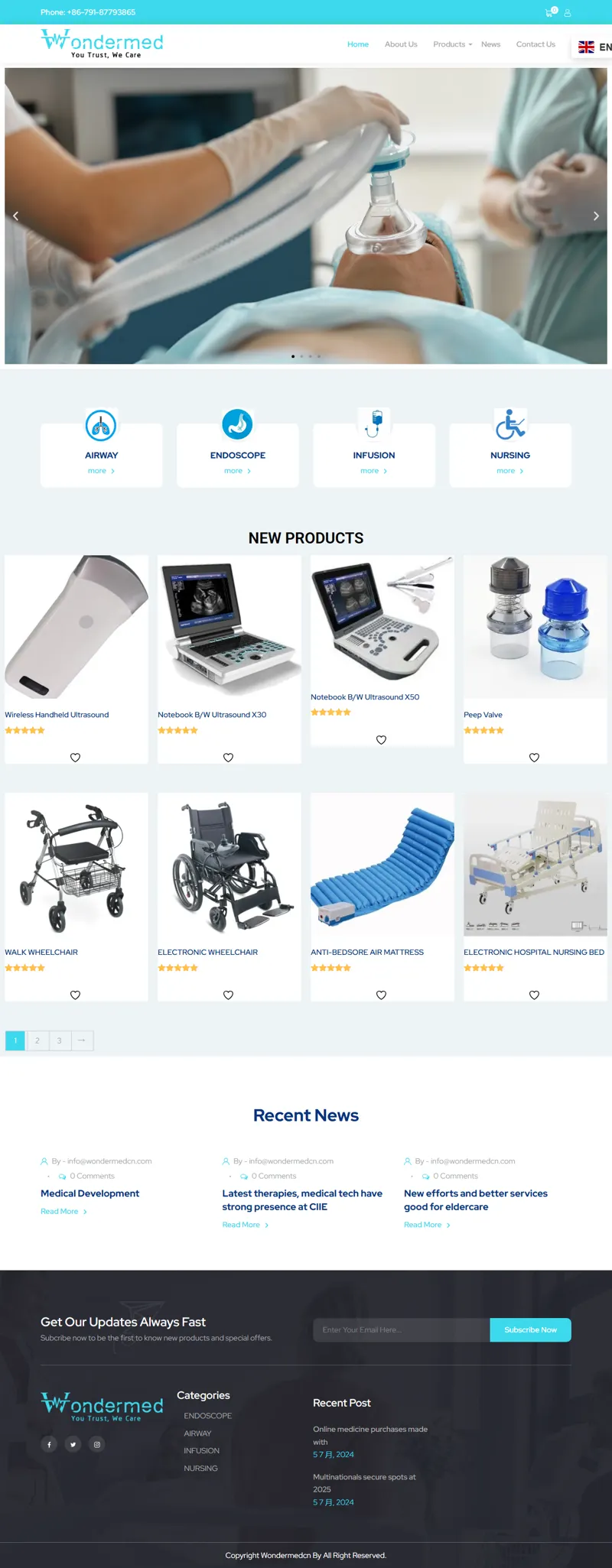 Professional Medical Supplier 網頁長截圖