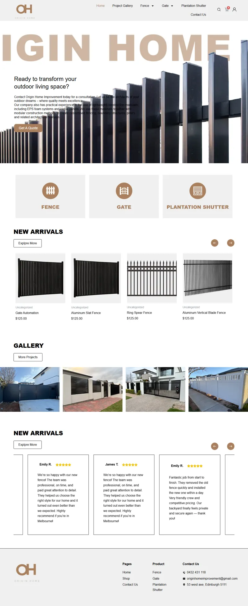 originhomeimprovement 網頁長截圖