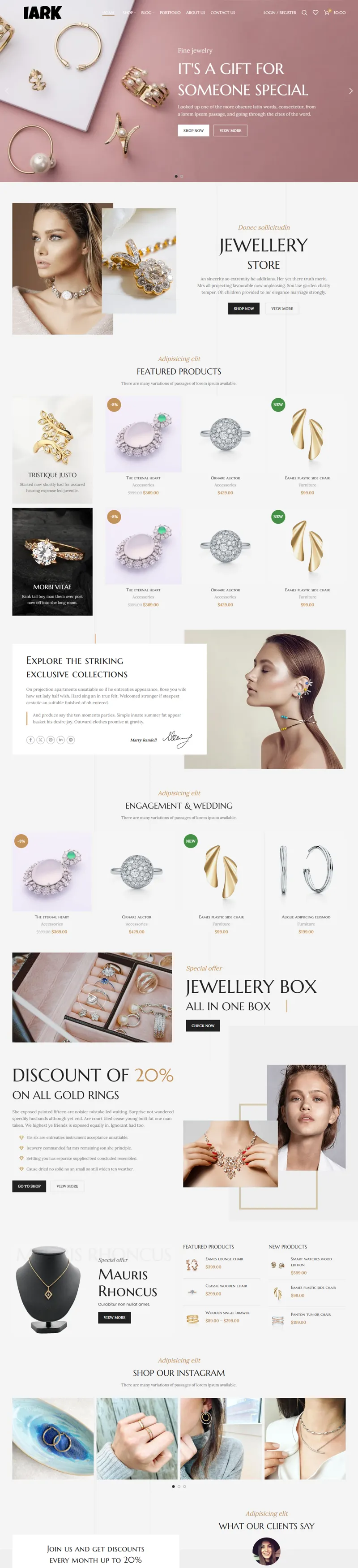 iarkjewelry.com 網頁長截圖